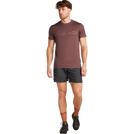 Icebreaker - Merino 150 Tech Lite Single Line Camp SS T-Shirt - Men's