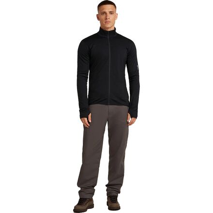 Icebreaker - Merino Blend 300 RealFleece Descender LS Zip Top - Men's