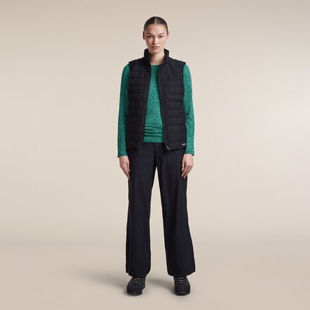 Icebreaker - 200 Oasis Moss Bloom AOP Long-Sleeve Crewe  Top - Women's