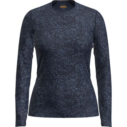 200 Oasis Moss Bloom AOP Long-Sleeve Crewe  Top - Women's