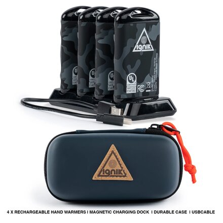 Ignik Outdoors - Ripple Rechargeable Hand Warmers - 4-Pack
