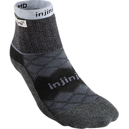 Injinji - Liner + Runner Mini-Crew Sock - Men's - Black