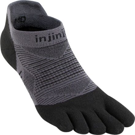Injinji - Run Lightweight No-Show Sock - Black