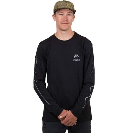 Jones Snowboards - Split Long-Sleeve T-Shirt - Men's - Black