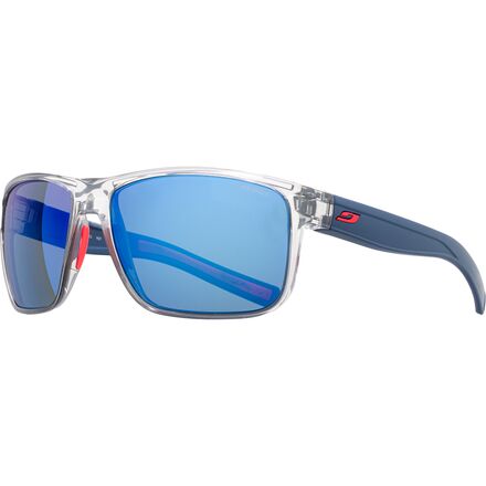 Julbo - Renegade Polarized Sunglasses - Transluscent Grey Shiny/Blue/Orange-Spectron 3 Polarized