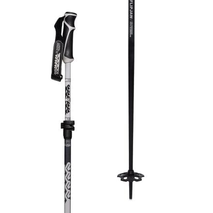 K2 - FlipJaw Freeride Adjustable Ski Poles - Black/Grey