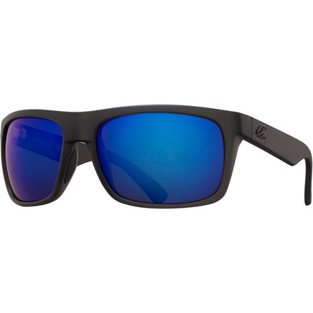 Kaenon - Burnet Mid Ultra Polarized Sunglasses  - Matte Carbon/Ultra Pacific Blue