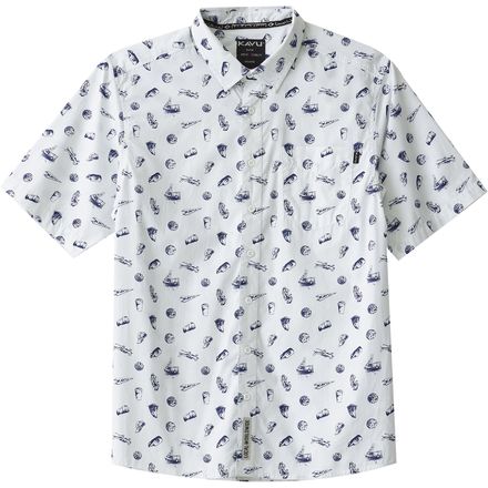 KAVU - Festaruski Short-Sleeve Shirt - Men's - Blue Print