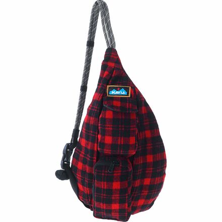 KAVU - Mini Plaid Rope Bag - Lumberjack