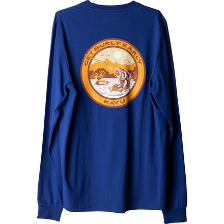 KAVU - Get Burly Early Long-Sleeve T-Shirt - Men's - Lake Blue