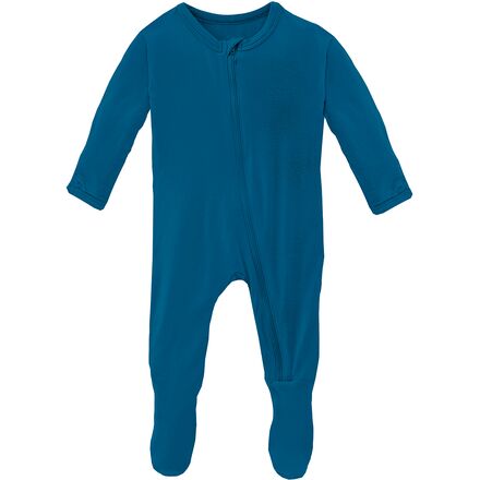 Kickee Pants - Solid Footie Zippered Pajamas - Infant Boys'