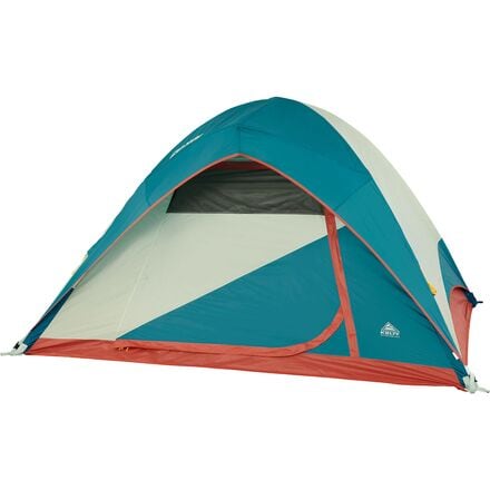 Kelty - Discovery Basecamp 4 Tent: 4-Person 3-Season - Laurel Green/Stormy Blue