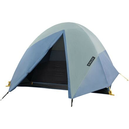Kelty - Discovery Element 4 Tent: 4-Person 3-Season - Iceberg Green/Agean Blue