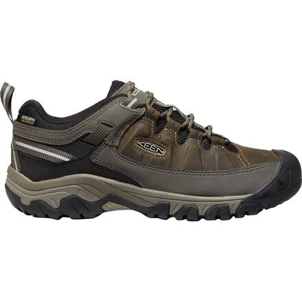 KEEN - Targhee III Waterproof Leather Wide Hiking Shoe - Men's - Bungee Cord/Black