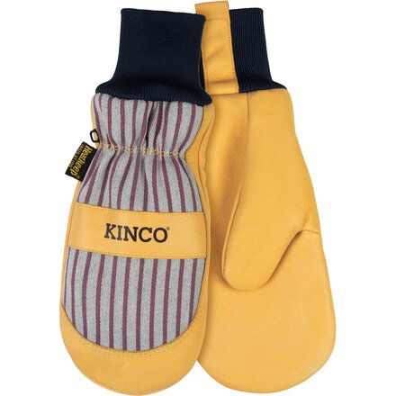 Kinco - 1927KWLT Lined Prem Grain Leather Mitten +Knit Wrist - Kids'