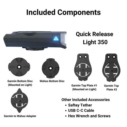 KOM Cycling - Quick Release Light - 350 Lumens