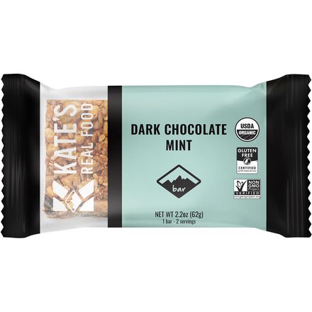Kate's Real Food - Mint Bars - 12-Pack - Dark Chocolate Mint
