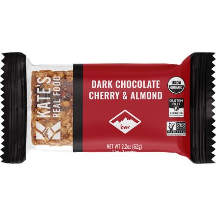 Kate's Real Food - Energy Bars - Box of 12 - Dark Chocolate Cherry + Almond