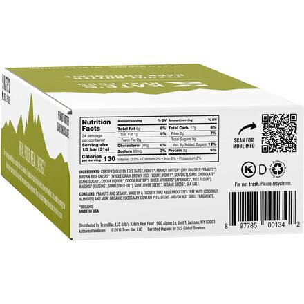 Kate's Real Food - Energy Bars - Box of 12