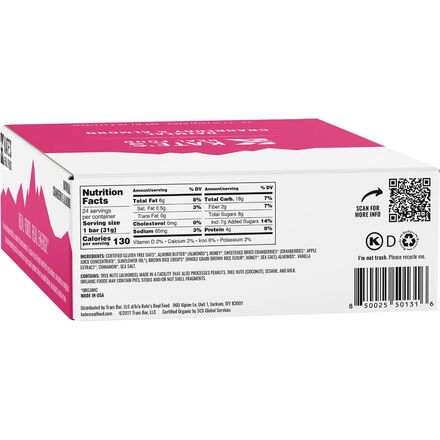 Kate's Real Food - Mini Energy Bars - Box of 24