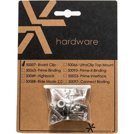 Karakoram - Splitboard Clip Stainless Steel Mounting Hardware