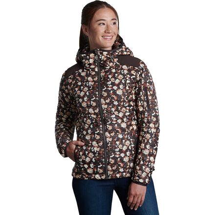 KUHL - Spyfire Hooded Down Jacket - Women's - Autumn Floral