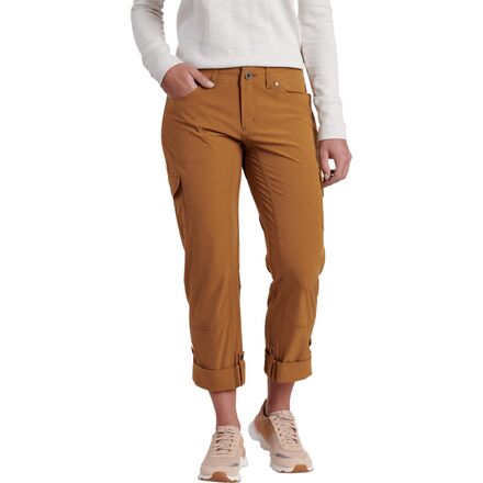 KUHL Women's Splash Roll Up Pants 32 Inseam Convertible Trousers - Khaki