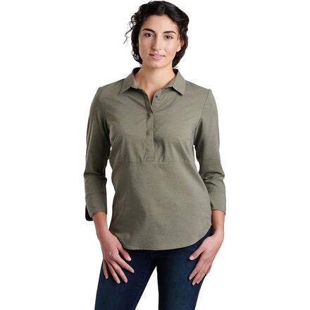 KUHL - Arriva 3/4 Sleeve Shirt - Women's - Olive