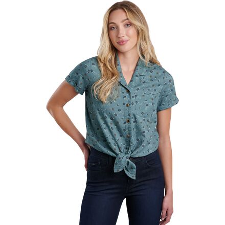 KUHL - Elsie Short-Sleeve Shirt - Women's - Eucalyptus Flora