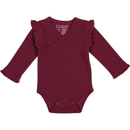 L'oved Baby - Corduroy Ruffle Wrap Bodysuit - Infants' - Sugarplum