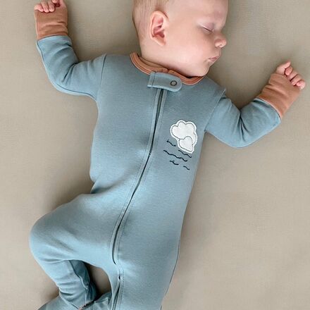 L'oved Baby - Applique Zipper Footie Bodysuit - Infants'