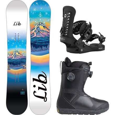 Glider Snowboard + Trilogy Classic Binding + Kita Boot