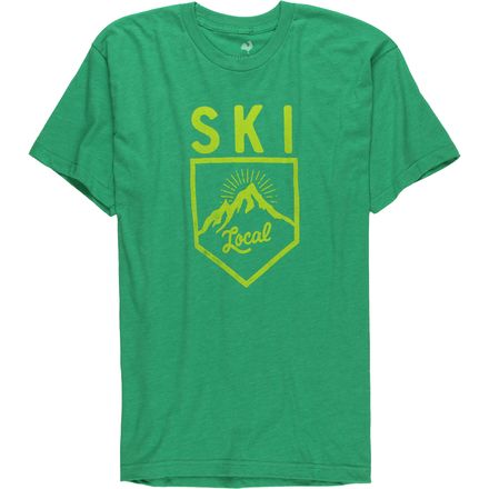 Locally Grown - Ski Badge Tri-Blend T-Shirt - Men's