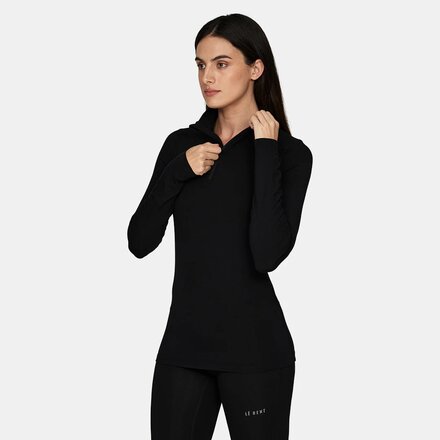 Le Bent - Heavyweight Grid Fleece 1/4-Zip Top - Women's