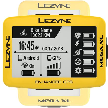 Lezyne - Mega XL Limited Yellow Edition GPS Bike Computer