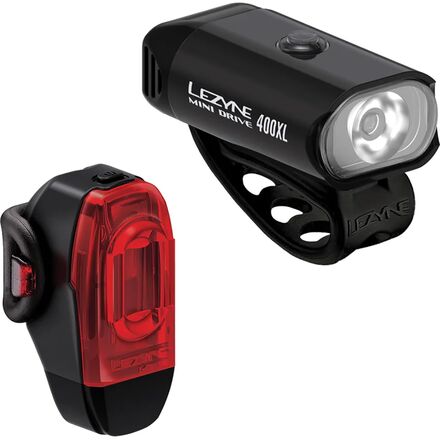 Lezyne - Mini Drive 400XL + KTV Drive Plus Light Pair - Black/Black