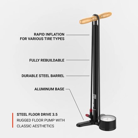 Lezyne - Steel Floor Drive 3.5