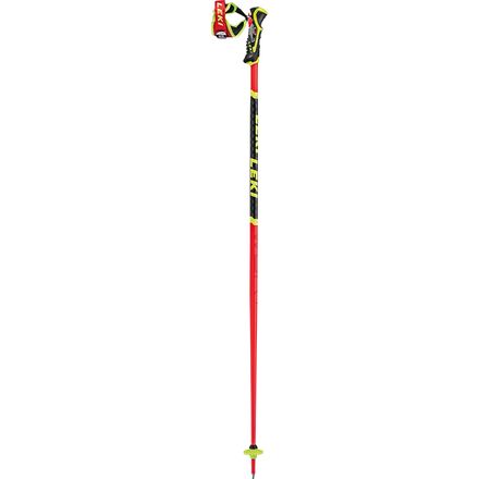 LEKI - WCR SL 3D Ski Poles - Red/Yellow