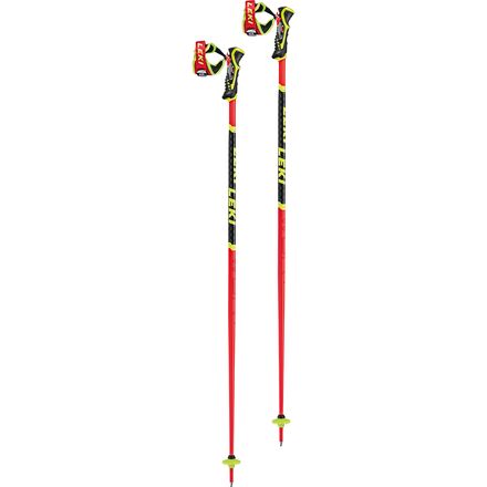 LEKI - WCR SL 3D Ski Poles - Red/Yellow