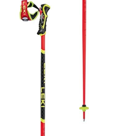 LEKI - WCR SL 3D Ski Poles - Red