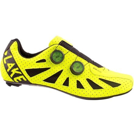 Lake - CX302 Wide Cycling Shoe - Men's - Hi-Viz Yellow/Black