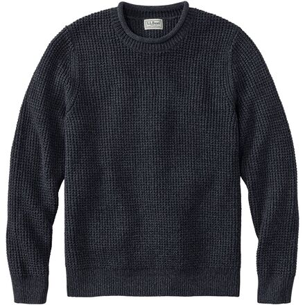 Bean's Organic Waffle Rollneck Regular Crew Sweater - Men's