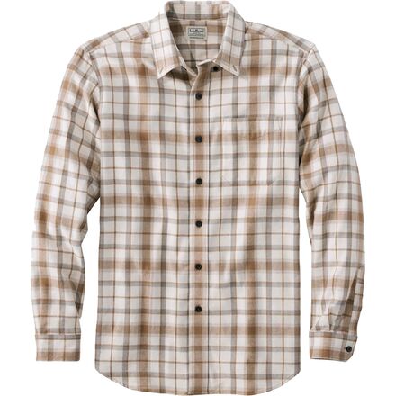 L.L.Bean - Long Sleeve Scotch Plaid Regualr Flannel Shirt - Men's