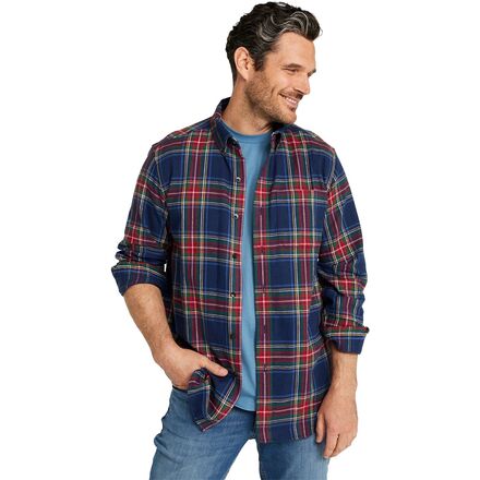 Scotch Plaid Flannel Long-Sleeve Shirt - Men's