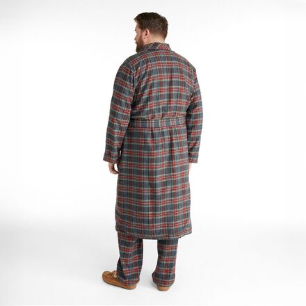 L.L.Bean - Scotch Plaid Flannel Sherpa Lined Robe - Men's