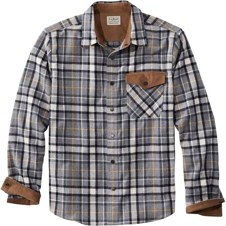 L.L.Bean - Scotch Plaid Untucked Fitted Flannel Snap Shirt - Men's