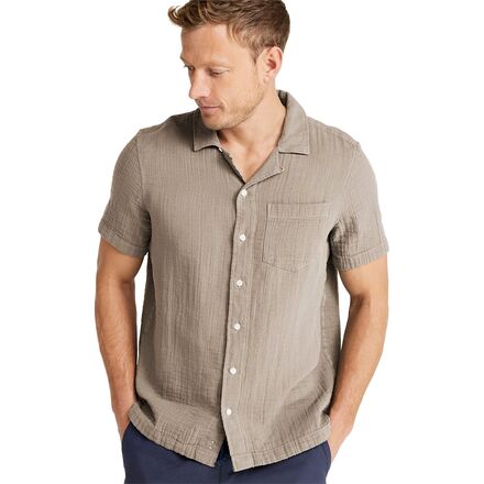 Cloud Gauze Slightly Fitted Short-Sleeve Shirt - Men's