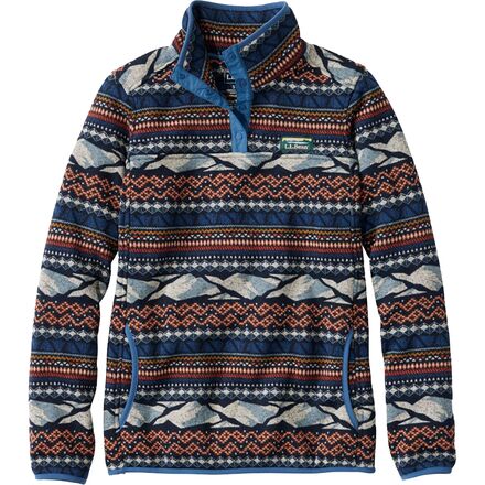 L.L. Bean - Bean's Sweater Fleece Print Regular Pullover - Women's