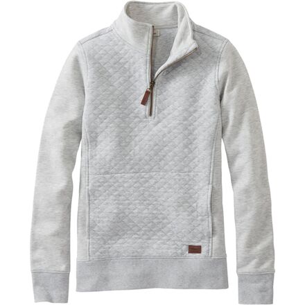 L.L. Bean - Quilted LS Reg 1/4-Zip Pullover Sweatshirt - Women's