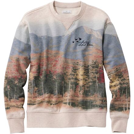 L.L.Bean - Signature Camp Print Regular Crewneck Sweatshirt - Women's